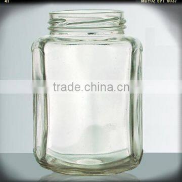 Transparent soda-lime small glass food mason jar with OEM lid