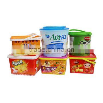 IML PP Plastic Decorative Cookie Box,Manufacturer of Large Plastic Biscuit Packaging Container photo-2