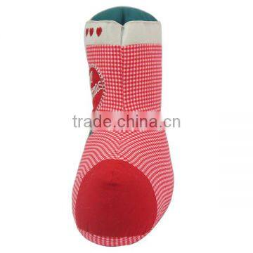 Store More Christmas Sock Sand Stuffed Cotton Foot Door Stop photo-5