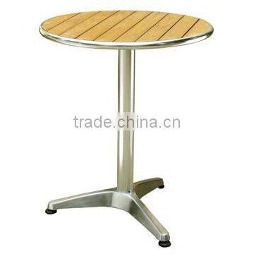 Aluminium Wood-Look Slat Dining Table/Table Top L91013