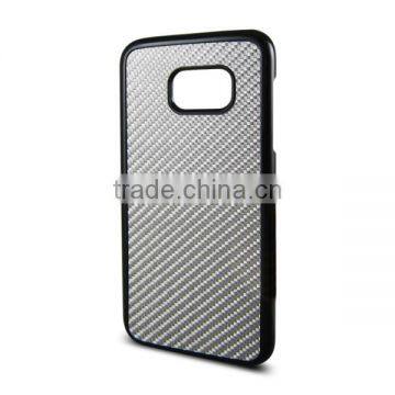 Silver Twil Carbon Fiber Case ,shiny Carbon Fiber Phone Case for Samsung s7 Edge photo-3