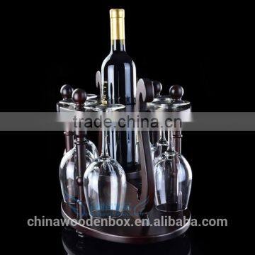 Single Wooden Wine Holder, Single Bottle Wine Rack,Wooden Wine Holder Red single Acrylic wine bottle display rack