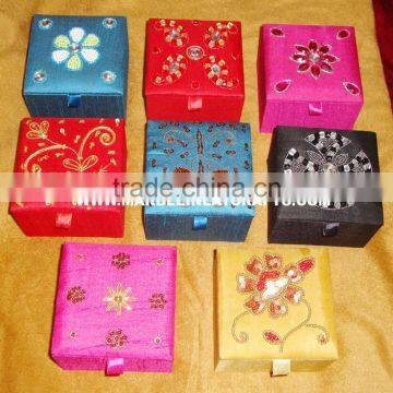 Beautiful Zari Embroidery Boxes