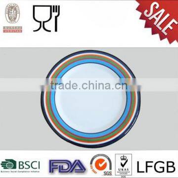 100% Melamine round dinner plates with custom printing