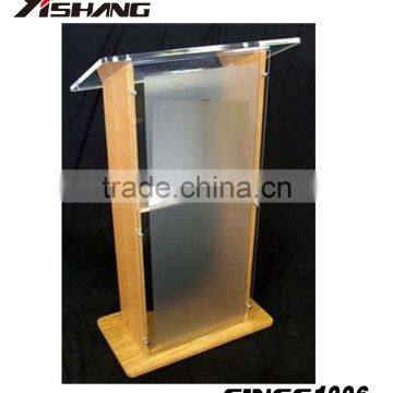 OEM Custom MDF Acrylic Podium exhibition stand