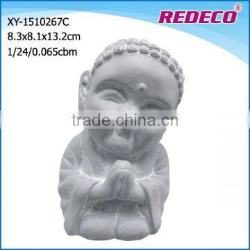 wholesale handcraft funny resin praying baby buddha