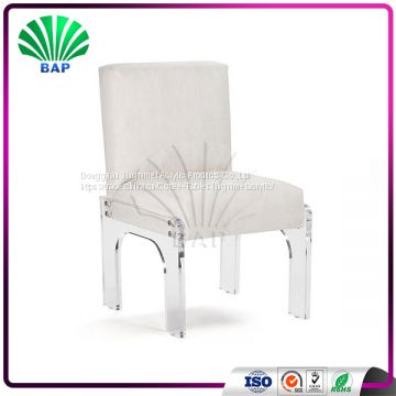 Soft Massage Acrylic Chair Pedicure Chair Living Room Lucite Chair