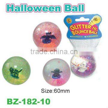 TPU Glitter Bouncing Ball For Halloween