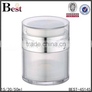 15ml 30ml 50ml china suppliers cosmetic skin care short wide airless lotion pump bottle with special pump lowest price wholesale