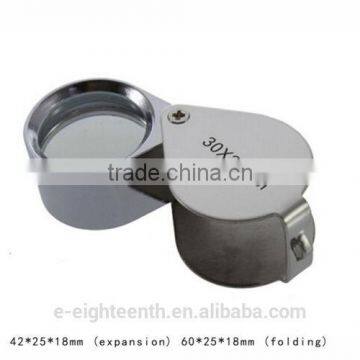 2016 New Mini Glass Magnifying Magnifier Jeweler Loupe Model 30x 21mm photo-2