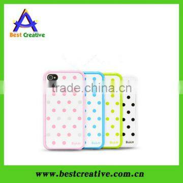 Colorful dot plastic phone case plastic cover