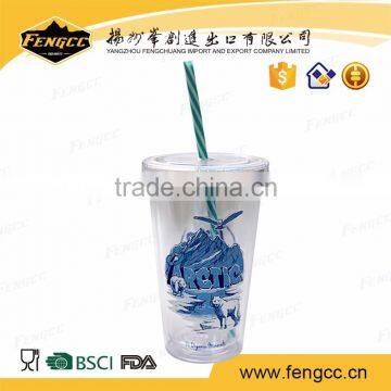 Eco-Friendly reusable drinking food grade christmas straw cup