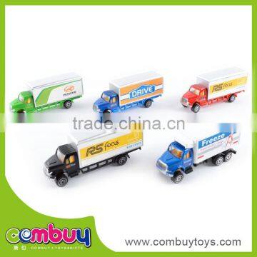 New design kids car set metal mini diecast model container truck toy