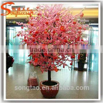 Simulation Hot Selling Artificial Cherry Tree Home Decoration Mini Silk Artificial Cherry Blossom Tree photo-5
