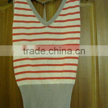 ladies' stripe knitwear