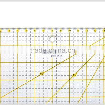 Kearing Pro Square Ruler Template 16cm*16cm Acrylic Patchwork Quiting Rulers With Diagonal Line for Sewing# KPR1616 photo-3