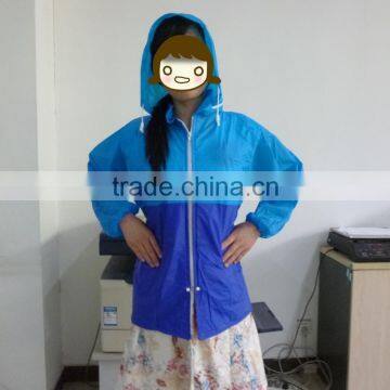 PVC Rain Jacket with Hood for Children