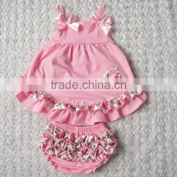 2015wholesalesimple Design Newborn Romper Baby Clothes Ruffled Romper in Gray Chevron and Aqua, Sunsuit for Baby Girl photo-2