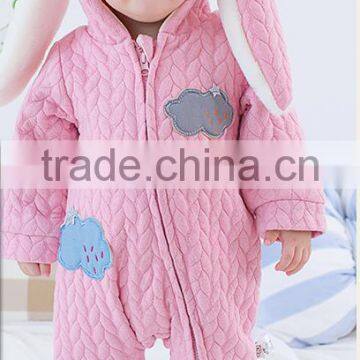 Wholesale Baby toddler clothing 2016 winter leotards printed hoodies rompers jumpsuit