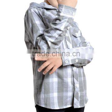 latest shirt designs high quality boys long sleeve shirts with cap