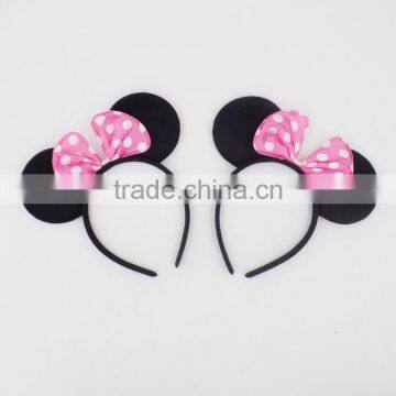 Mouse Ear Halloween Girls Headband and Bow photo-3
