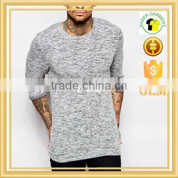 Tight Fitted Spandex Long Sleeve t Shirts, Gym Slim Fit Tri Blend T-shirt With Custom Embroidery Logo photo-2
