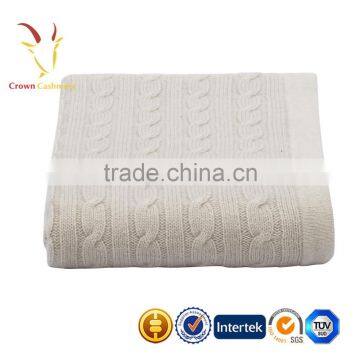 Colorful Cable Luxe Knitted Cashmere Baby Blanket photo-5