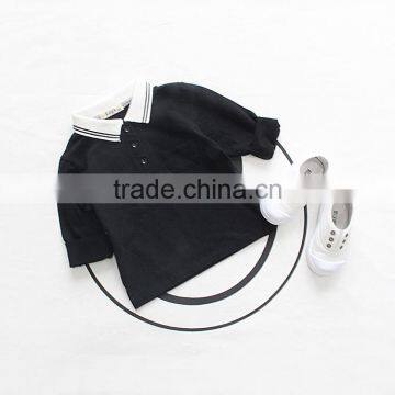 1-8 Years 2017 Wholesale Autumn Cotton Full Sleeves Blouses Solid Color Kids Boys Shirts (pick Size Color) photo-5