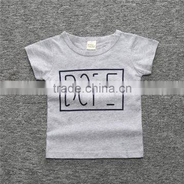 S17514A Toddler T Shirt Cotton Short Sleeve Tees Letter T Shirt photo-3
