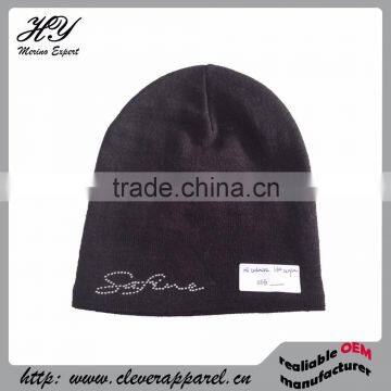 90017 promotional merino wool hat beanie