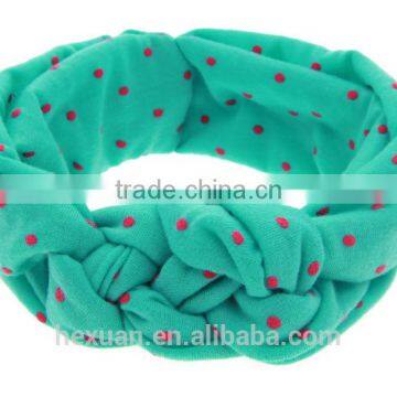Cheap Kids Flower Floral Elastic Hairband Turban Rabbit Bowknot photo-3