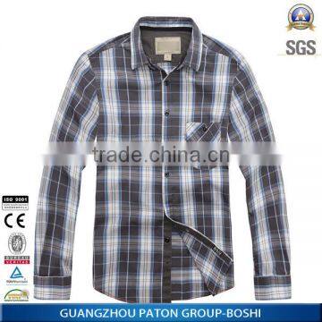 Wholesale Clothing Latest Men's Plaid Casual Shirts Of Pictures With Good Price photo-3