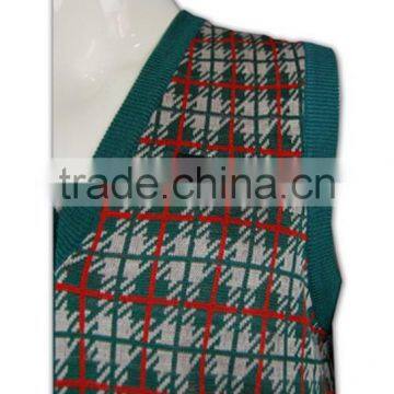 ISO9001/BSCI Manufature Stylish Green Oversized Sleeveless Sweater photo-4