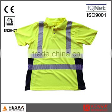 High visibility heat transfer tape eyesbird hi vis reflective polo shirt