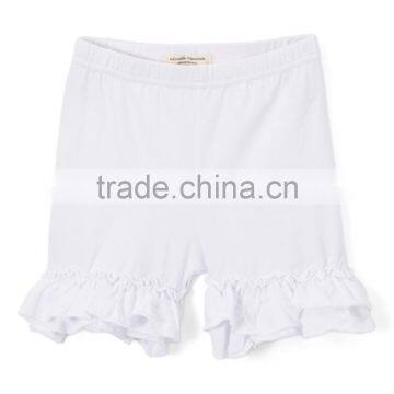 Hot Sale Custom Candy Color Girls Ruffle Shorts Cute Kids Ruffle Pants Wholesale Children's Clothing photo-3
