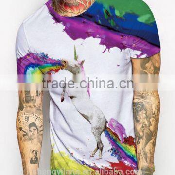 Unisex Couple Lover t Shirt Full Printed t Shirt With Universe Pattern in Guangzhou photo-2