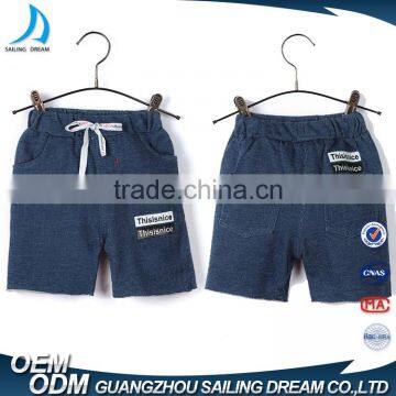 Wholesale stock elastic waist printed washed five pockets denim children clothing girl baby kids jeans