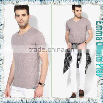 Latest Quality Basic Style Mens Soft Round Neck Blank T-Shirts photo-4