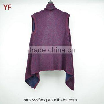 Fashion Cotton Poncho Women Knit Sweater Wholesale photo-2