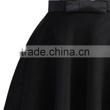 2016 Guangzhou Shandao Hot Selling New Arrivals Summer Casual Sexy Short A Line Black Ruffle Tulle Girls Skirts photo-3