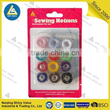 Spun 100% Polyester Assorted Colors Bobbin Sewing Thread photo-2