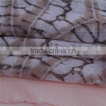 Voile Scarves & Wraps Rectangle Light Brown Halloween Cobweb Bulk Scarves photo-2