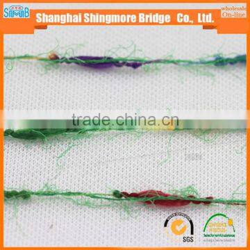 China Fancy Knitting Yarn Factory Direct Wholesale Oeko Tex 100 Polyester Lantern Feather Yarn for Carpet With Free Samples photo-6