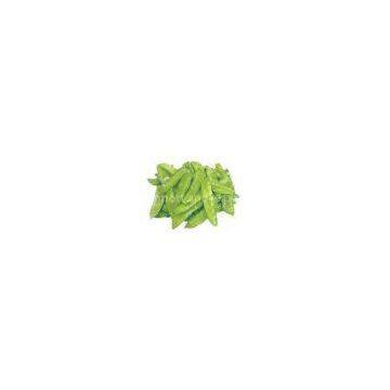 Green IQF Fresh Frozen Foods , 18 Months Shelf Life Frozen Pea Pods for Supermarkets