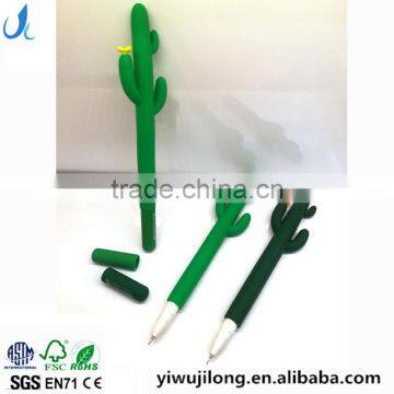 creative cute novel cactus shape gel pen gift for school kids