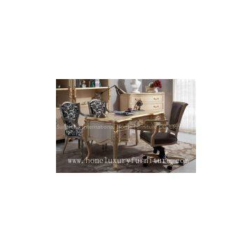 Home Office Table Writer Desk Office Chairs Book Cases Solid Wood Italy Style FD-102