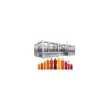 Tea, Milk, Pulp Juice Filling Machine / Line For PET Square Round Bottles