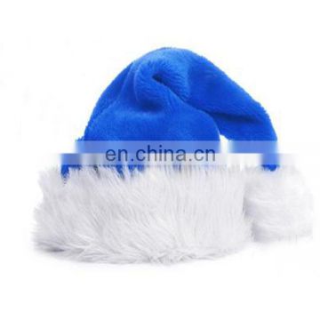 Unique crazy dancing hat christmas day purple and white color santa hat big pom pom christmas santa hat