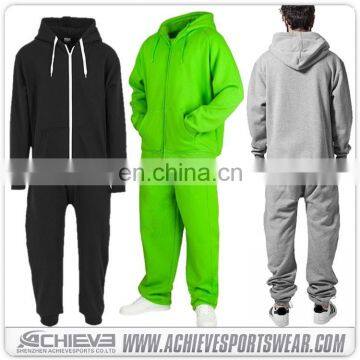 cheap custom made mens 100% cotton sweat suit