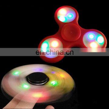 Mix color hand spinner fast spin With Ceramic 608 Bearings White,red led fidget spinner